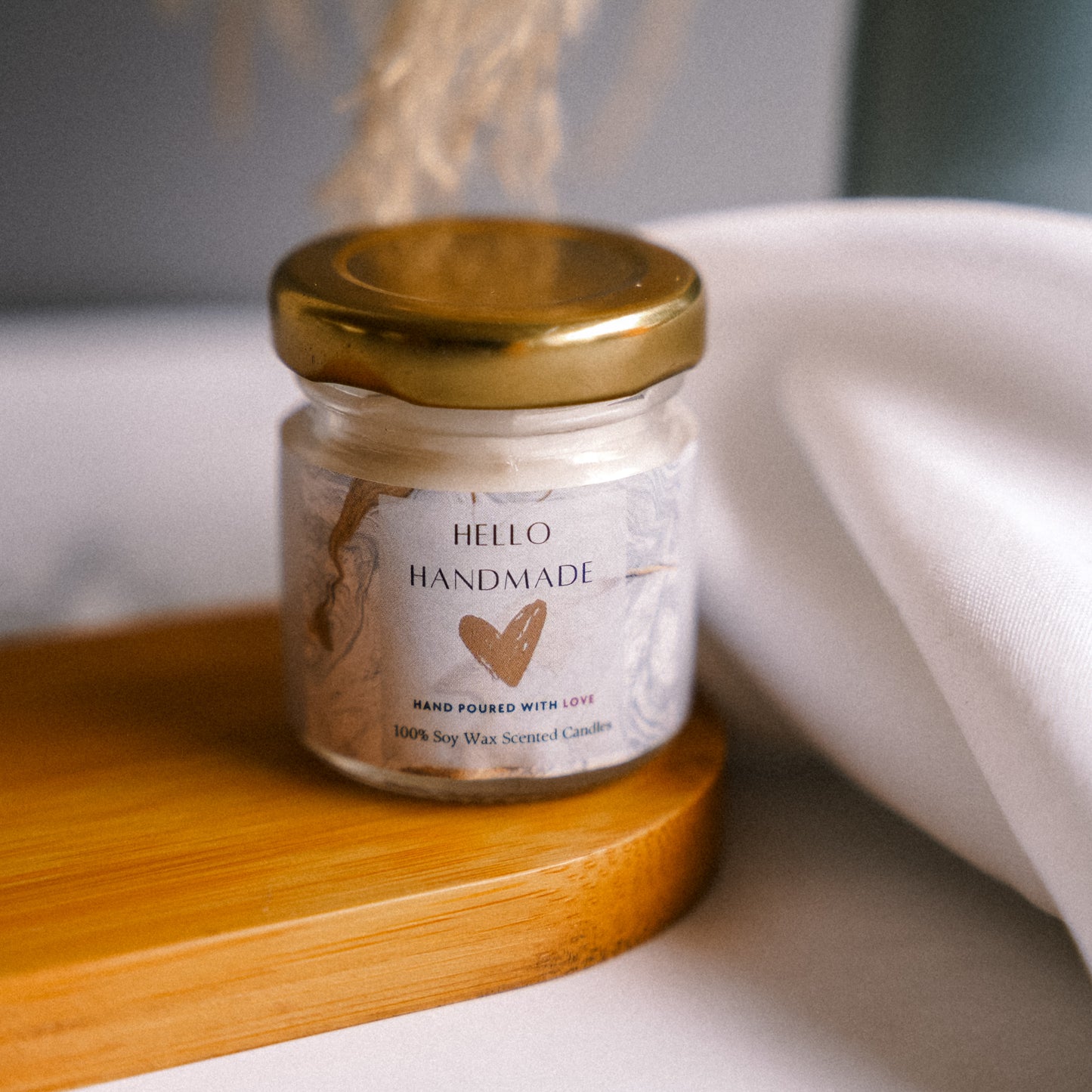 Small Glass Jar Candle Set