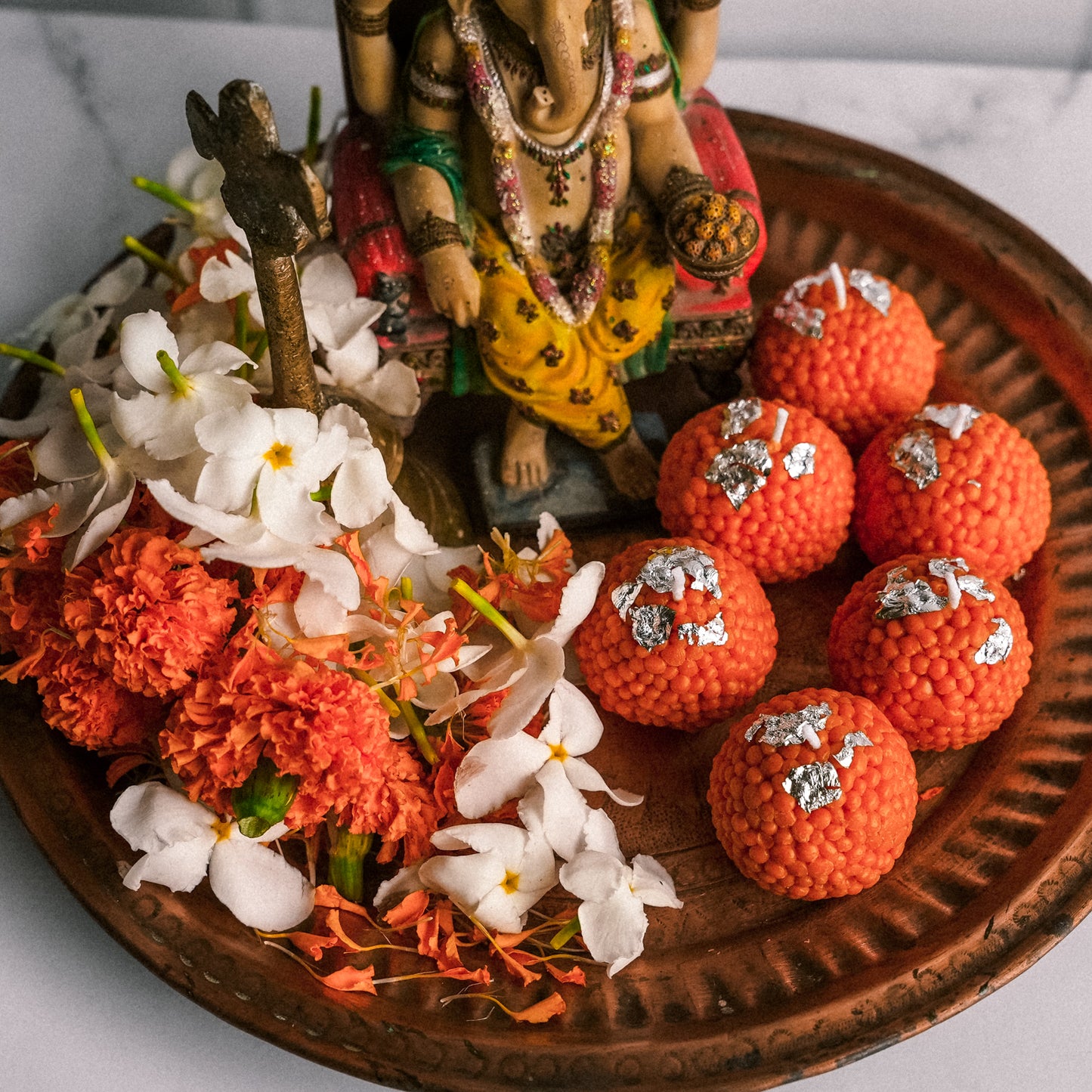Laddoo Candles Pack of 6 Incense Stick Scent