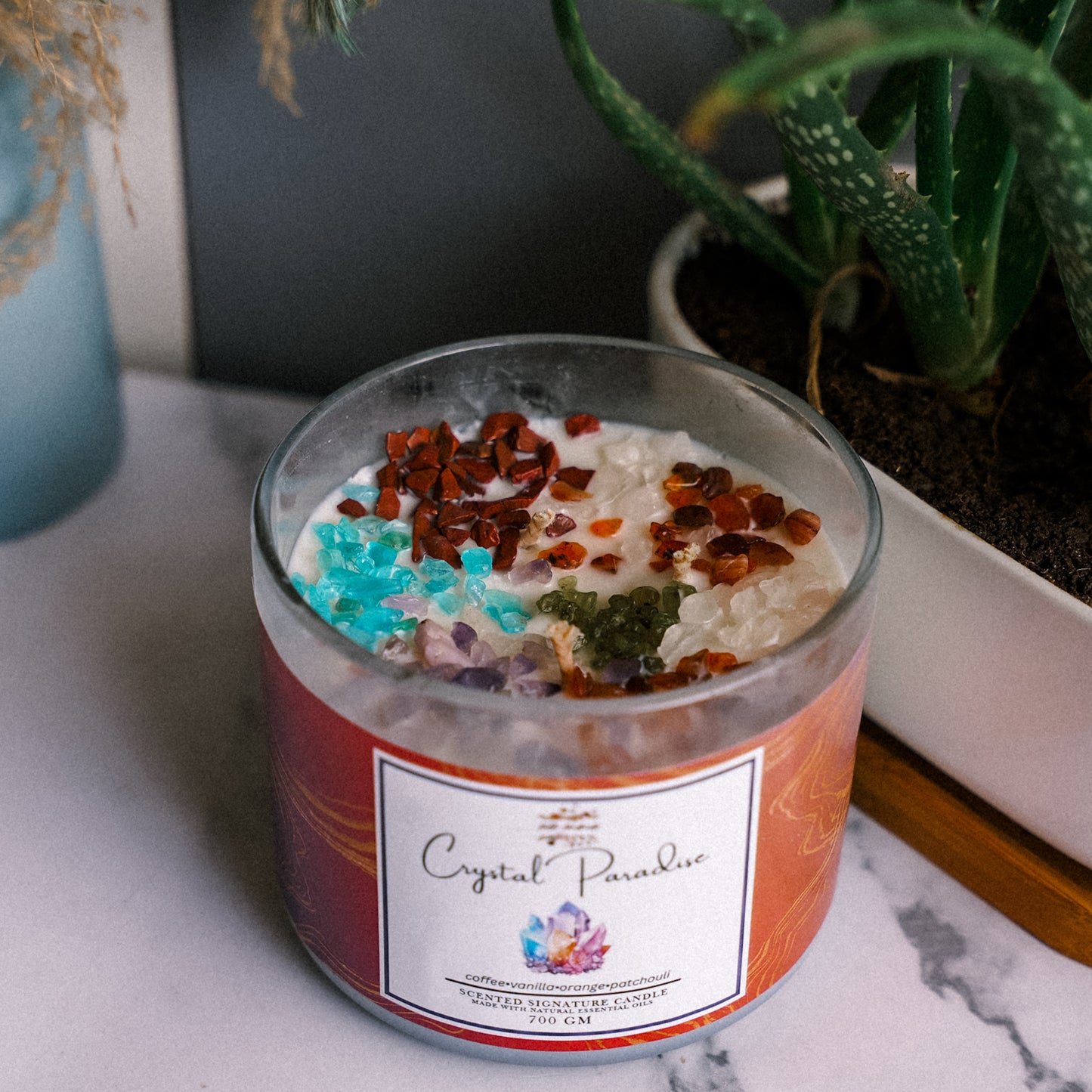Premium 3 Wick Scented Jar Candle with Wooden Lid (700 GM)