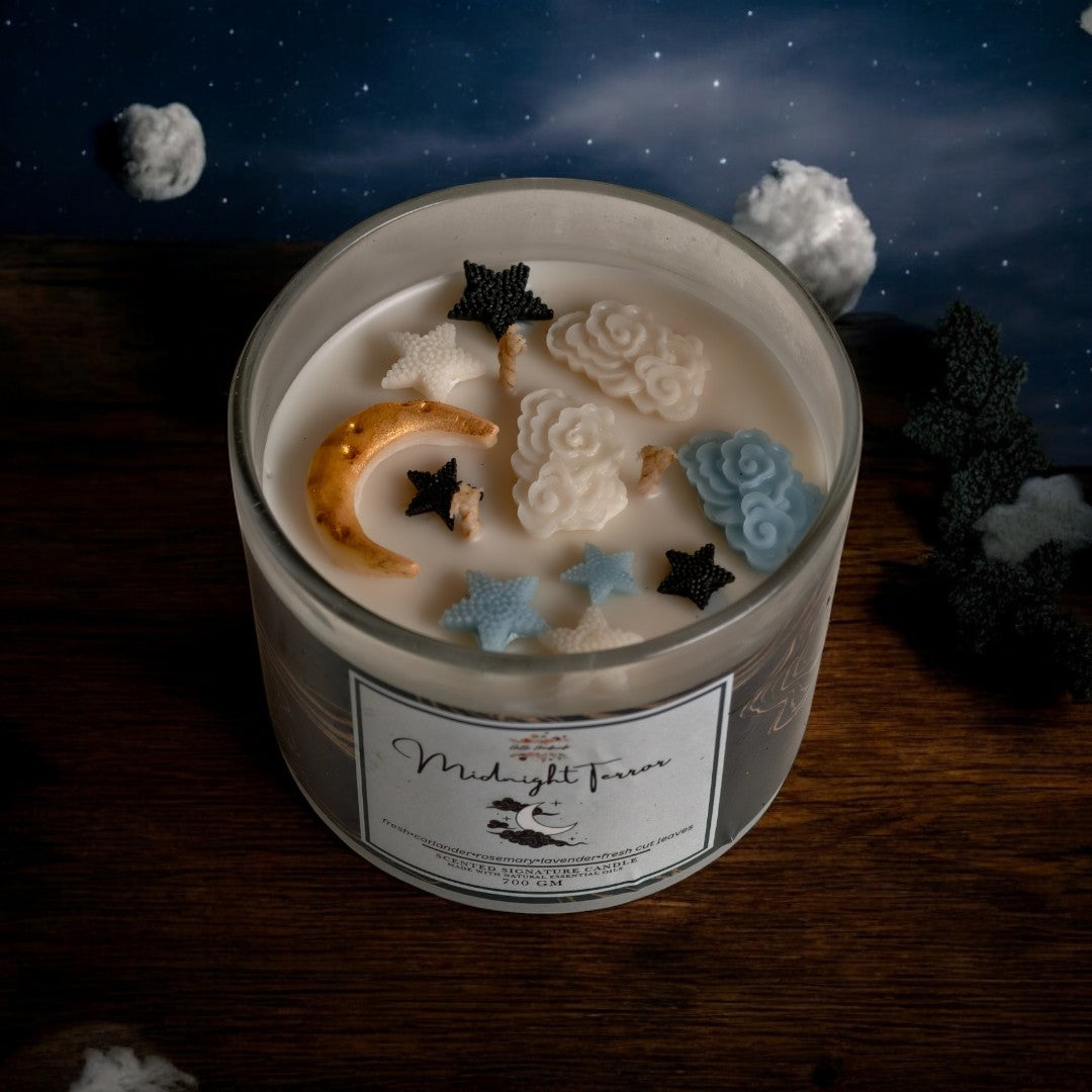 Premium 3 Wick Scented Jar Candle with Wooden Lid (700 GM)