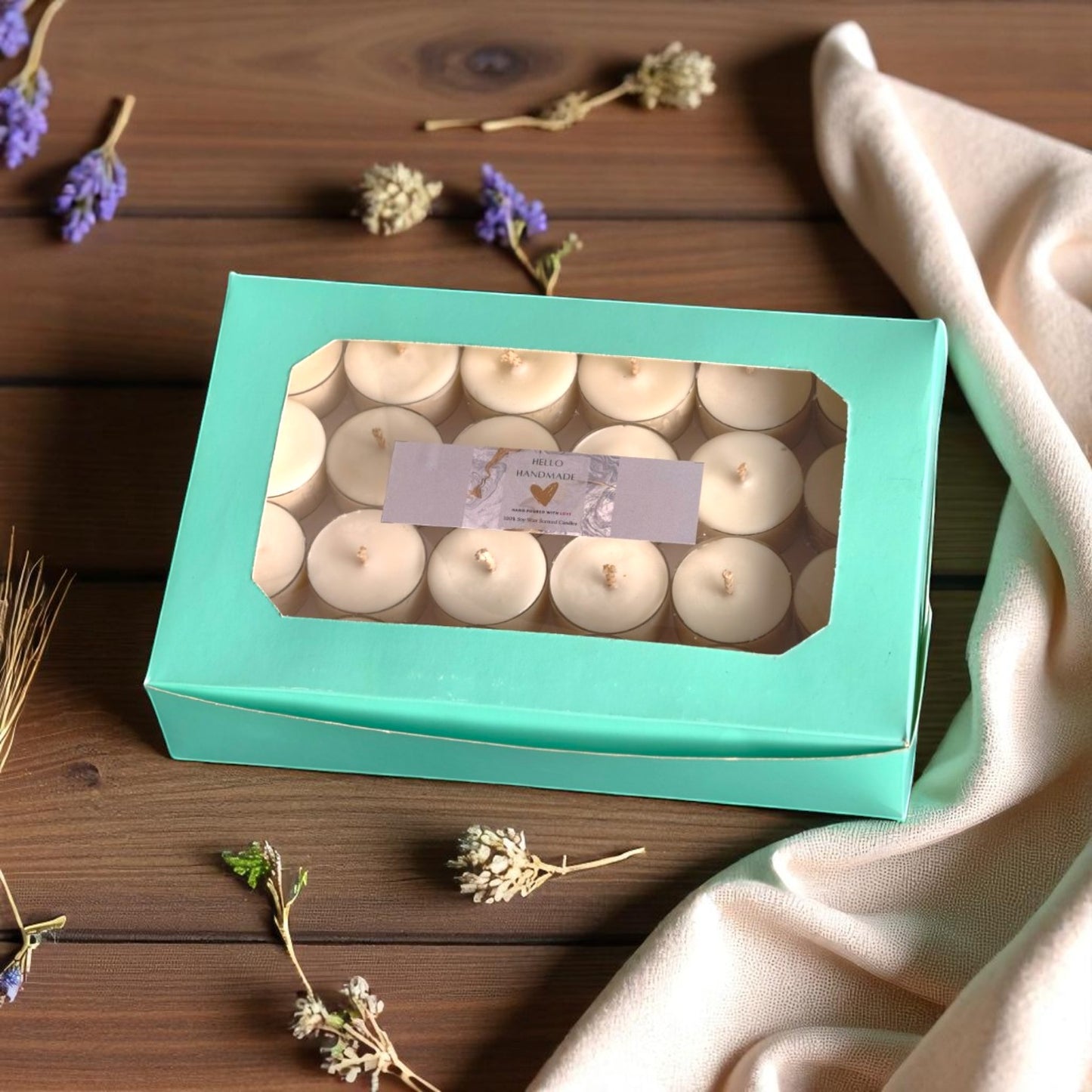 Pack of 24 Large Tea light Candle