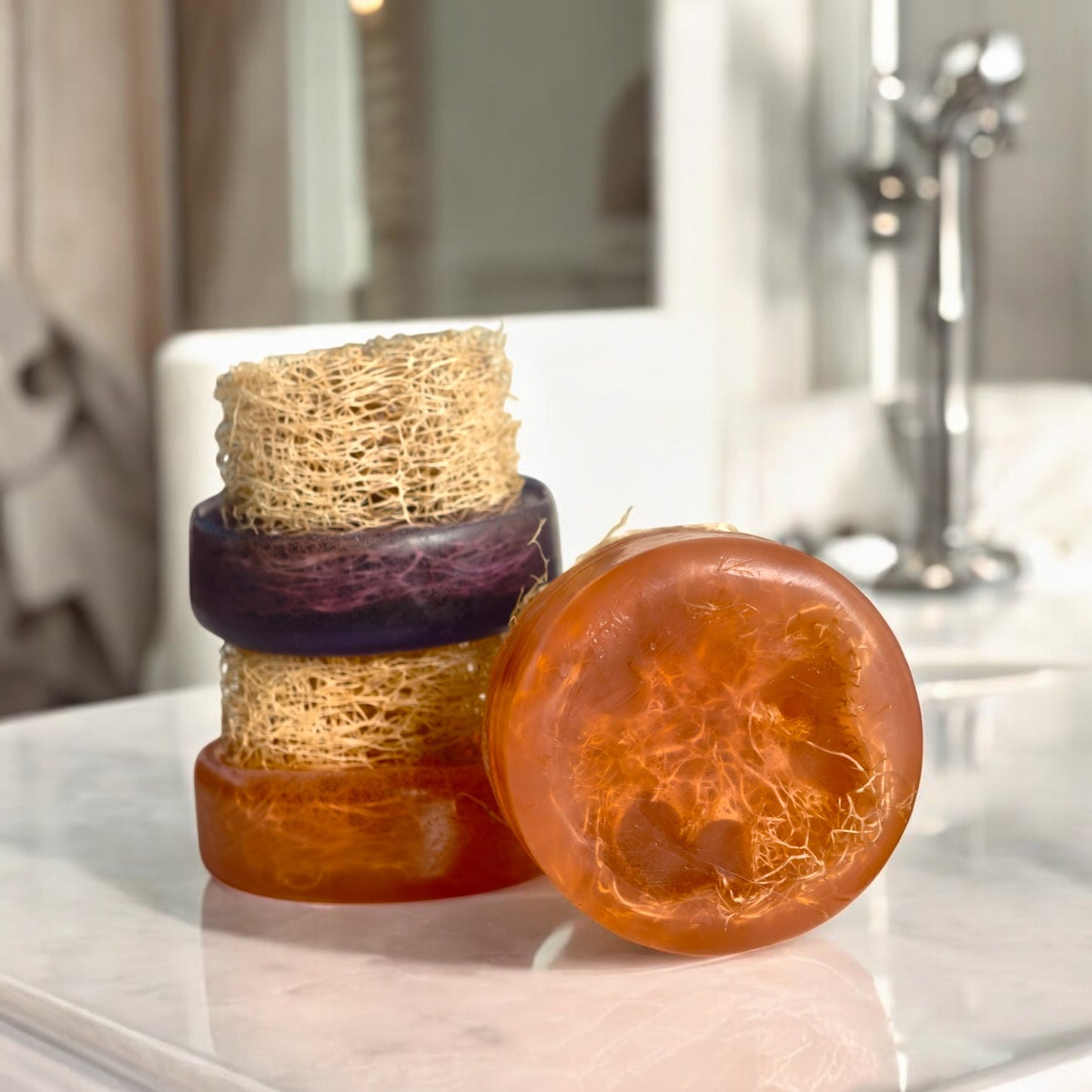 Pack of 3 Loofah Foot Scrubber
