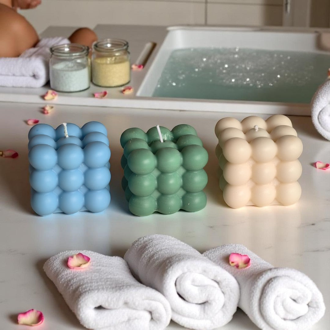 Large Bubble Candle Set