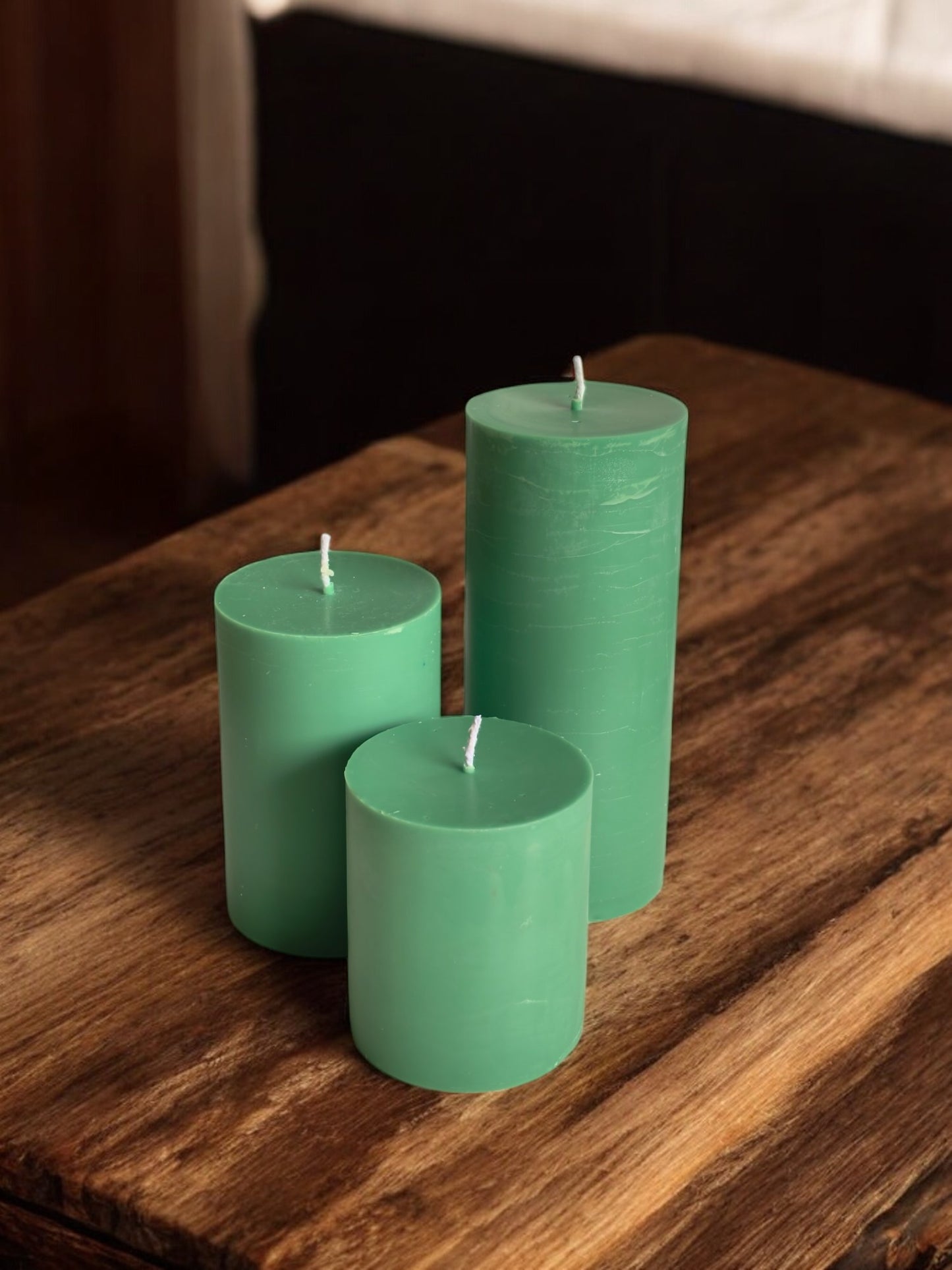 Large Pillar Candle Set of 3 (Warm Vanilla)