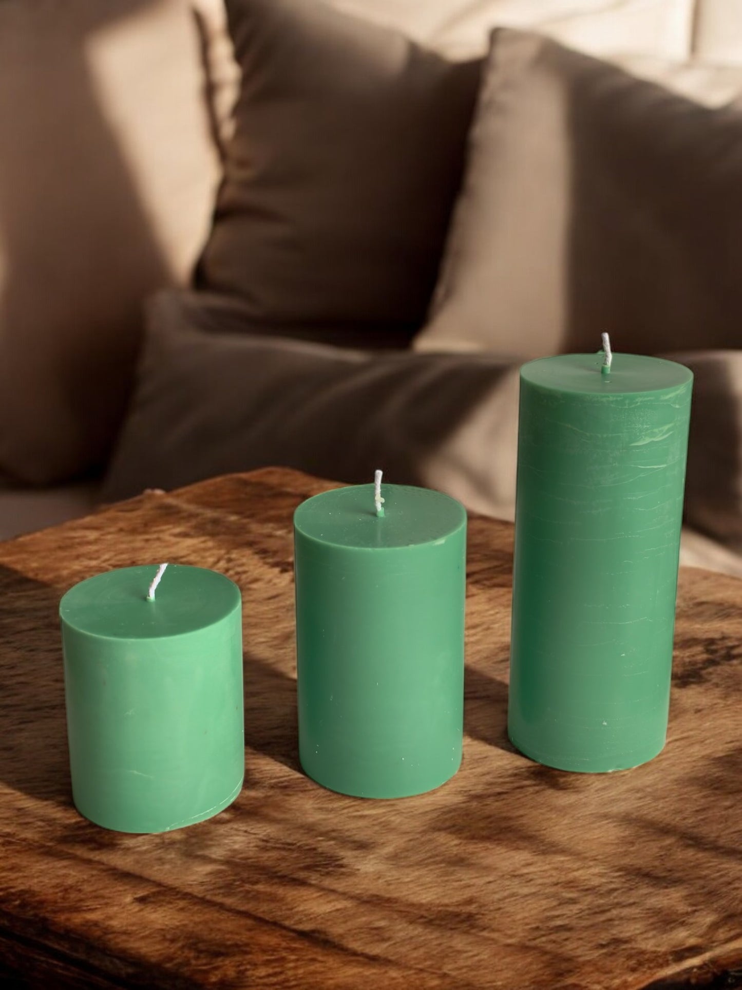 Large Pillar Candle Set of 3 (Warm Vanilla)