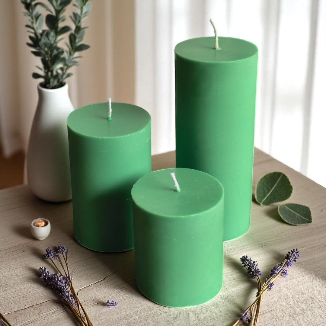 Large Pillar Candle Set of 3 (Warm Vanilla)