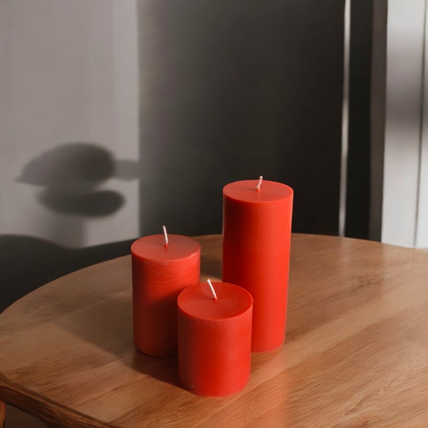 Large Pillar Candle Set of 3 (Warm Vanilla)