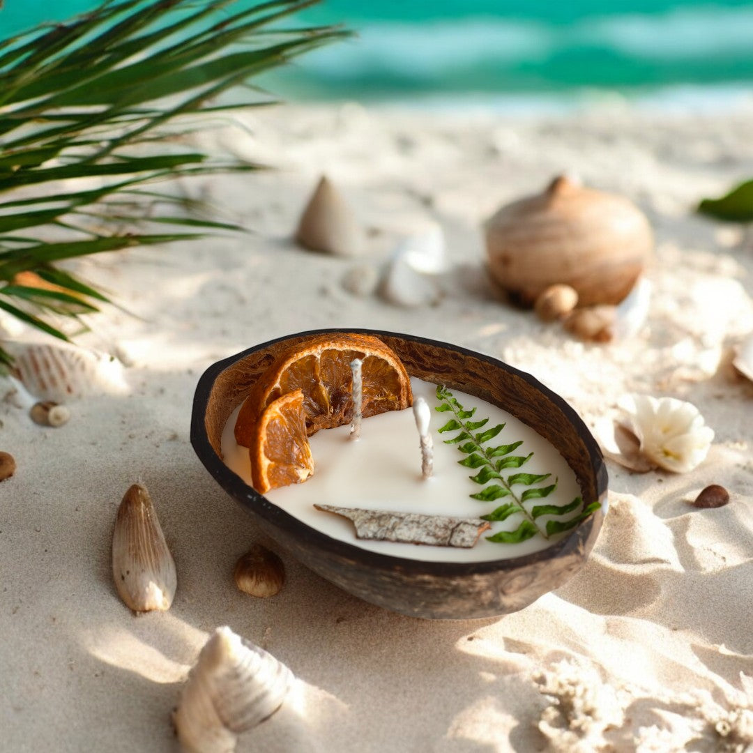 Coconut Shell Candle