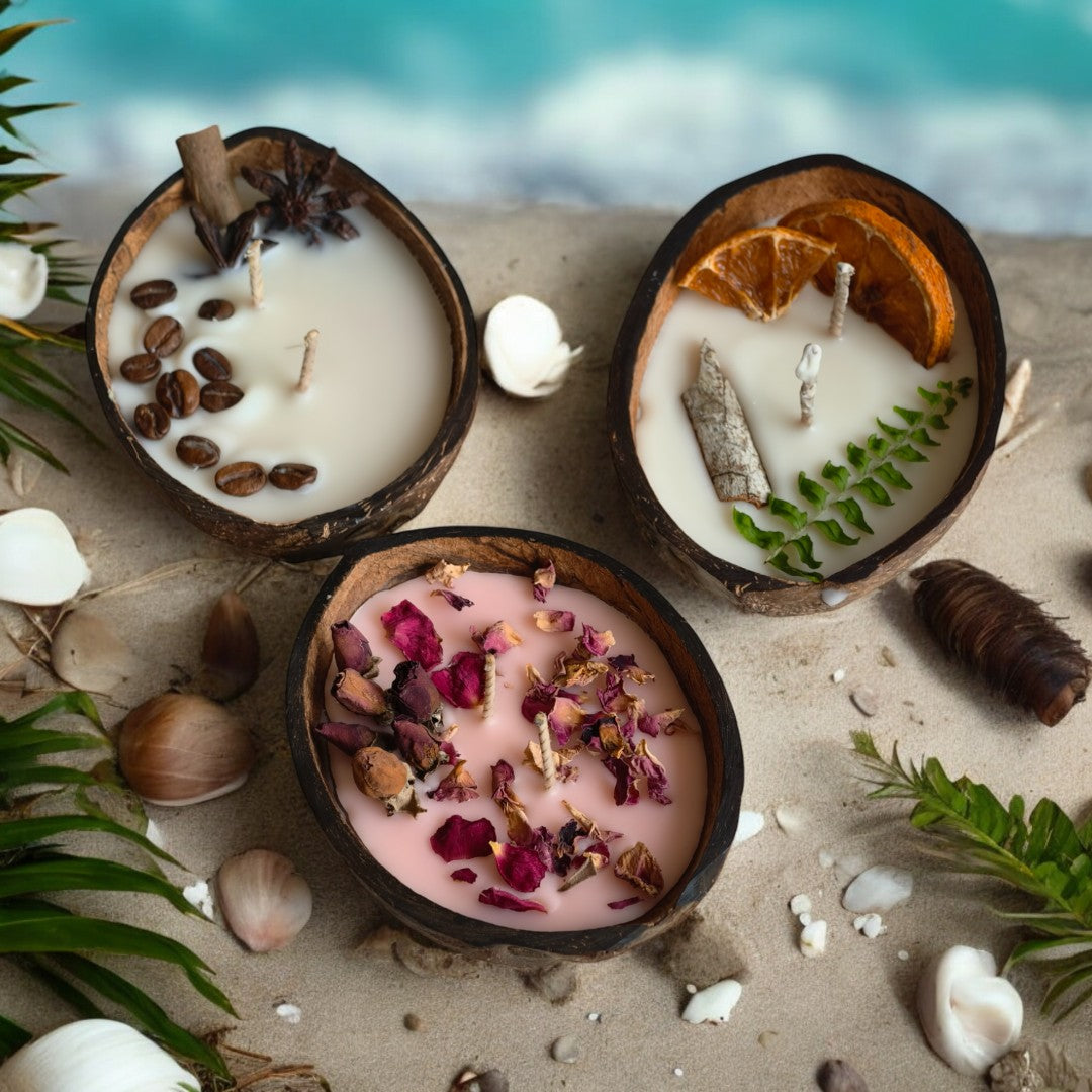 Coconut Shell Candle