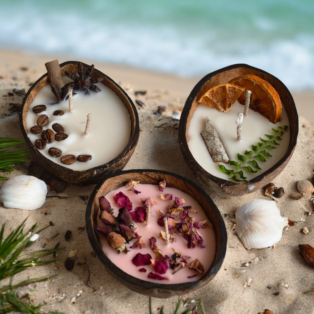 Coconut Shell Candle
