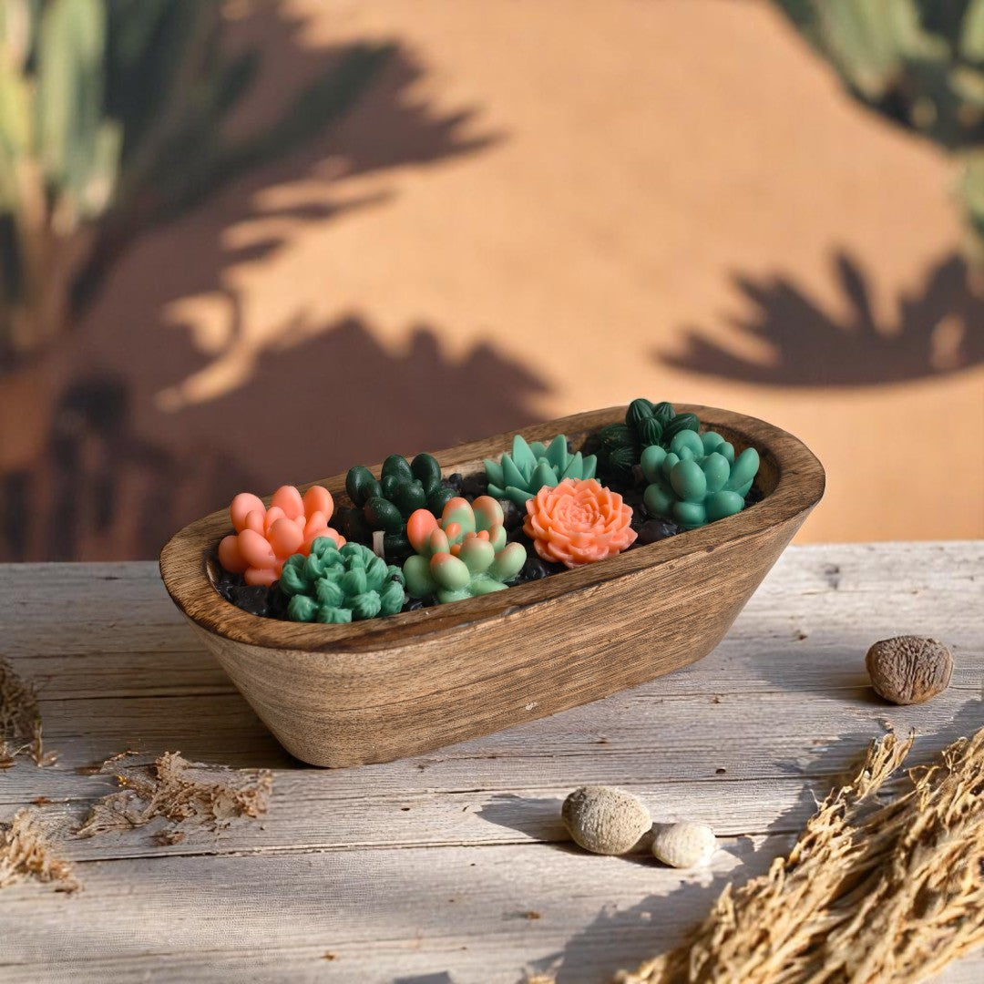 Succulent Dreams Scented Candle (Pine Forest Scent)