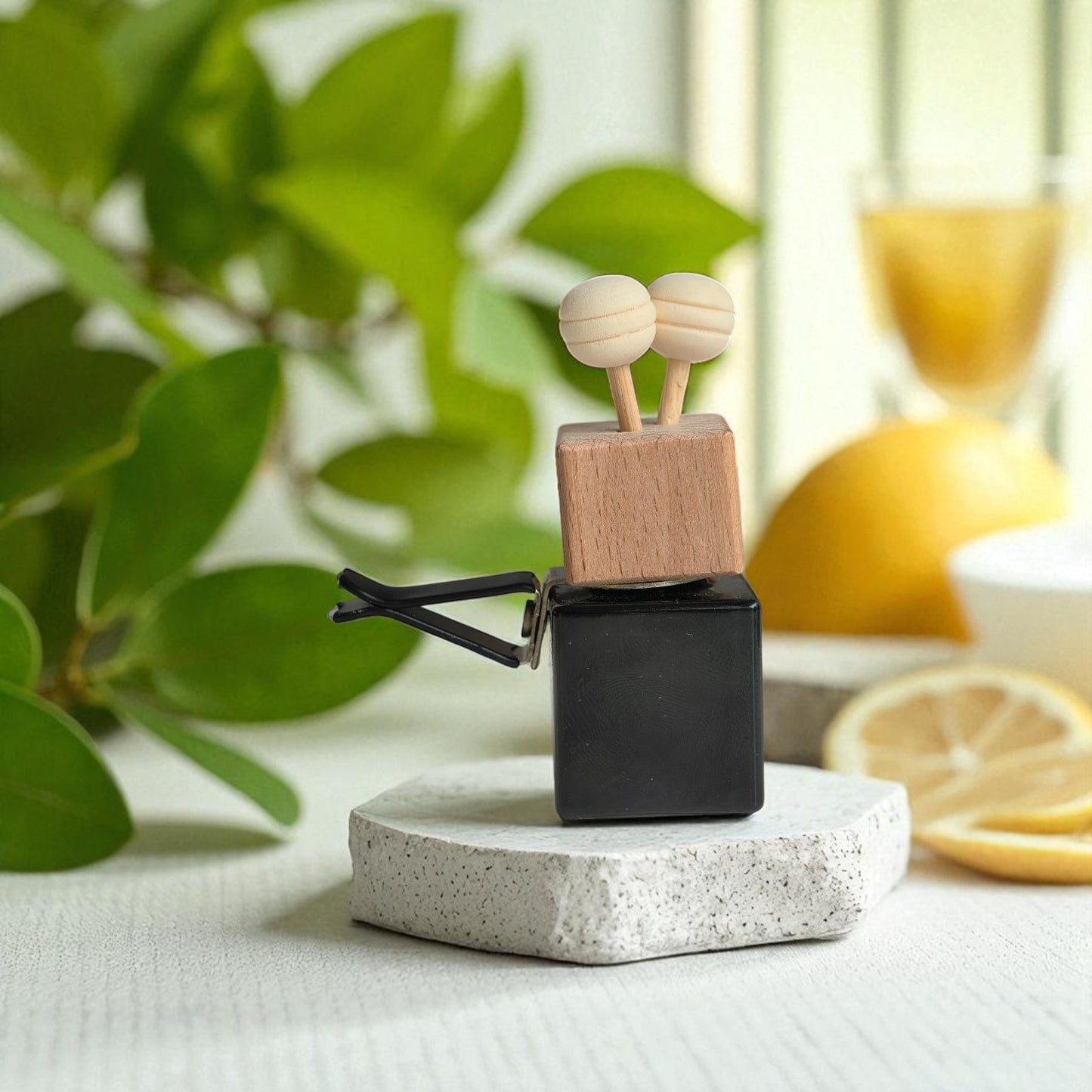Natural Alcohol Free Wooden Clip-On Car Diffuser 12 ML Lasts Upto 90 Days