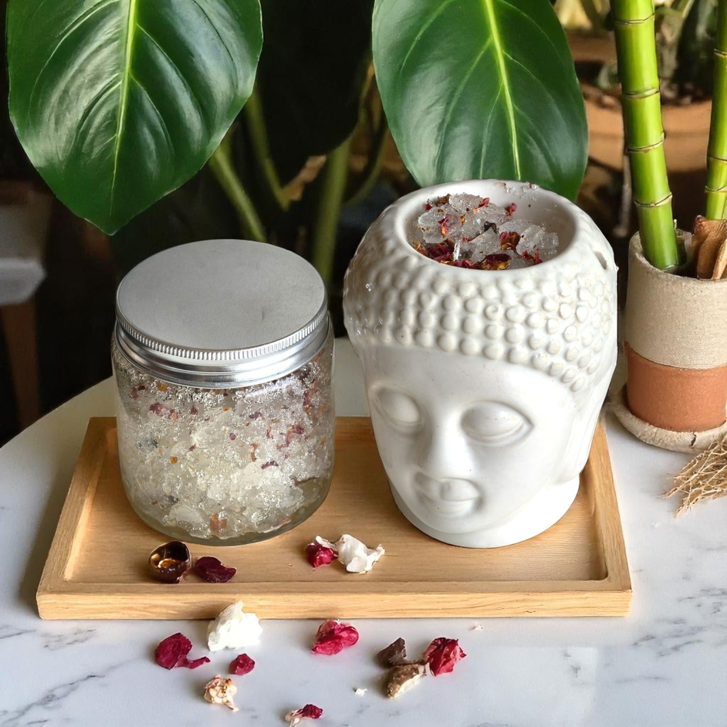 Hello Handmade Bhimseni Camphor Blend for Diffusers – Natural Air Freshener | 100g Vegan & Non-Toxic
