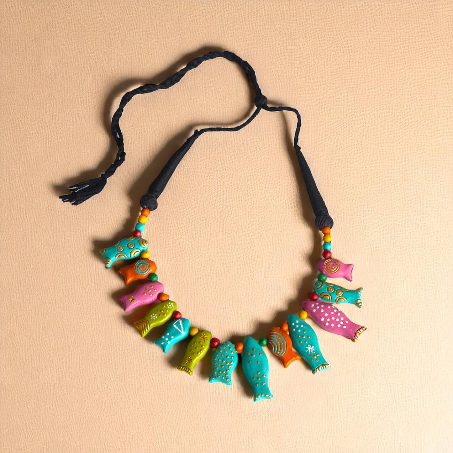 Clay Currents Terracotta Necklace Set