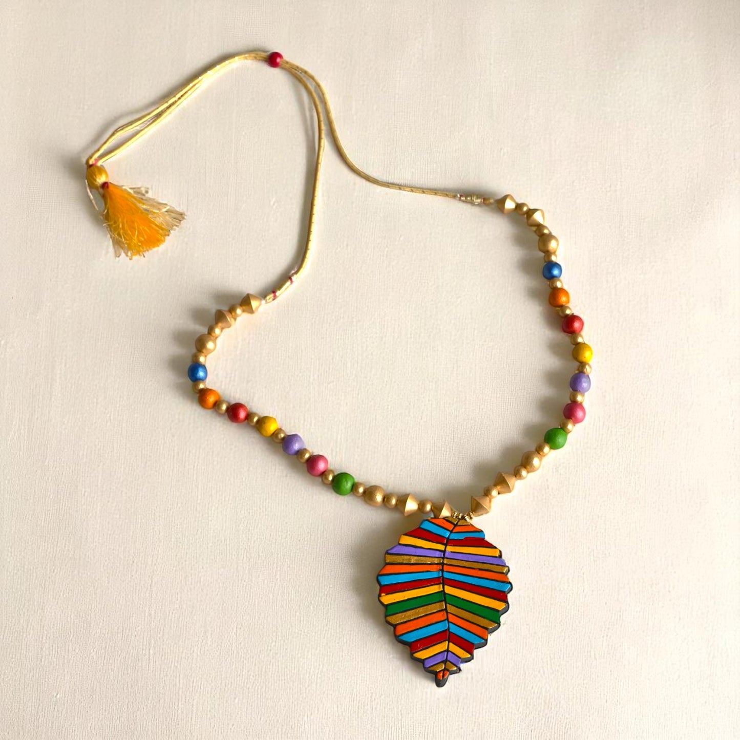 Earth & Hue Terracotta Necklace and Earring set