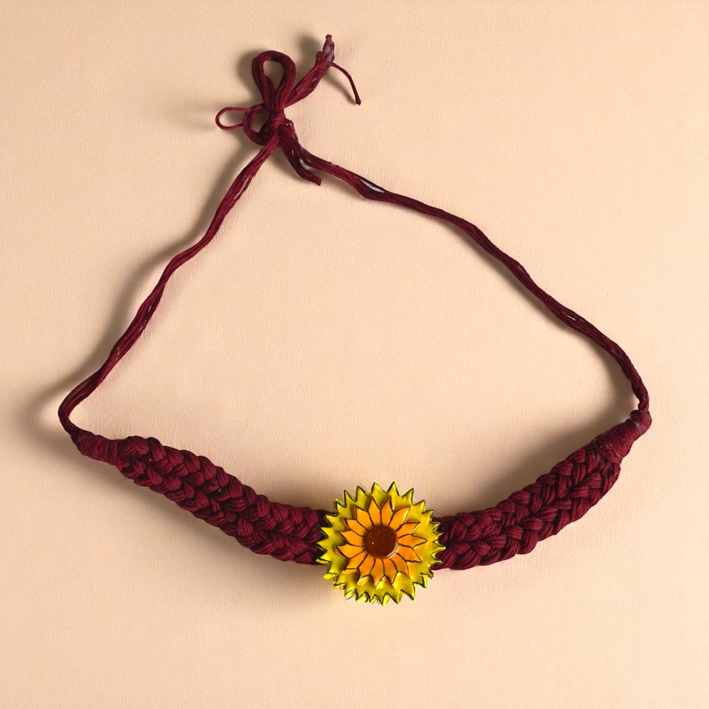 Sunshine Clay Necklace and Earring set