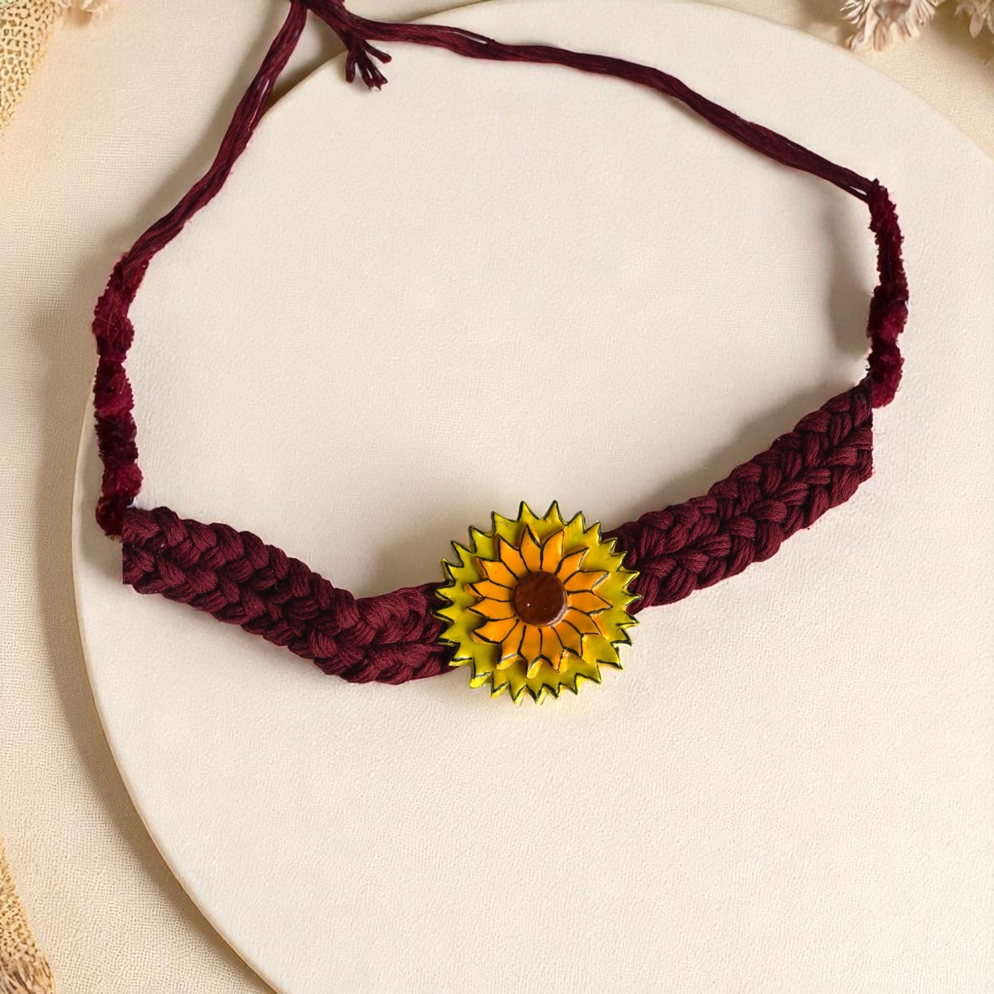 Sunshine Clay Necklace and Earring set