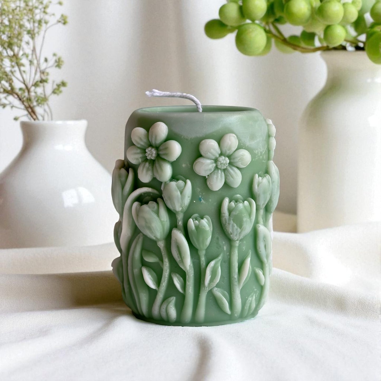Sage Meadow Candle – Evergreen Forest Scent | Handcrafted Soy-Coconut Wax Candle