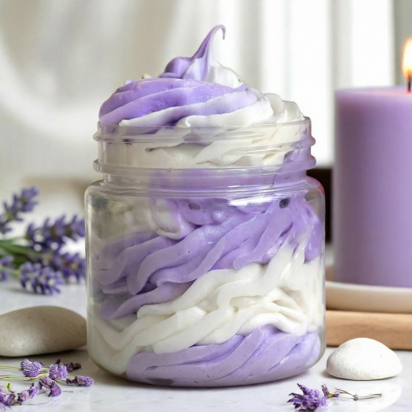 Lavender Whipped Soap | Handmade Soothing Body Cleanser for Dry, Normal & Sensitive Skin – Hello Handmade