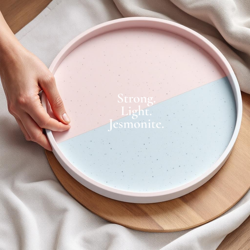 Peony Candle Set – Vanilla & Jasmine with Jesmonite Tray