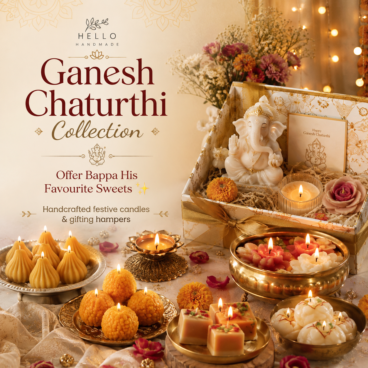 Ganesh Chaturthi Gifts & Sweet Candles
