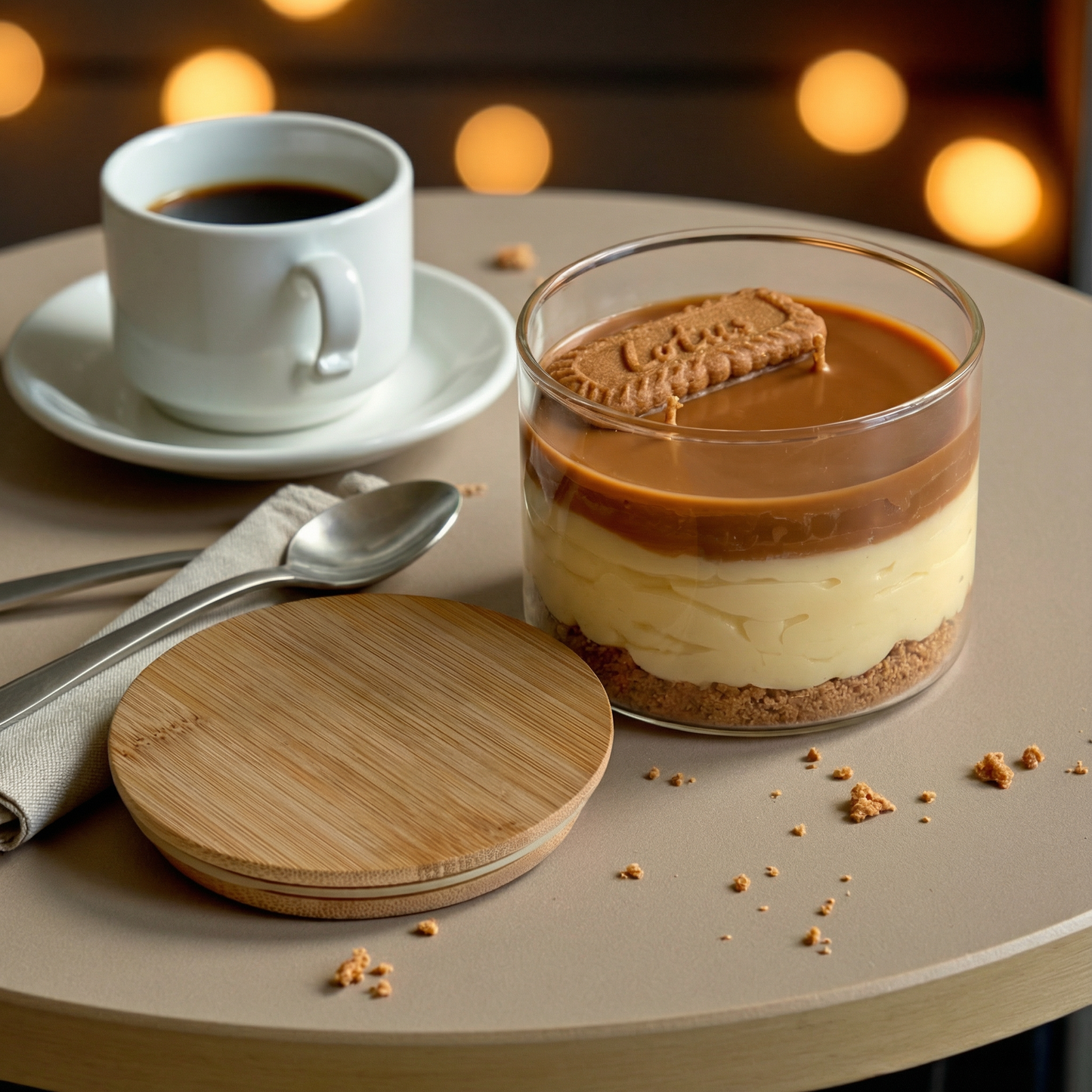 Lotus Biscoff Dessert Candle – Handcrafted Gourmet-Inspired Home Fragrance