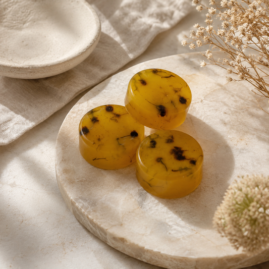 Chamomile Flower Soap Set of 3 | Handmade Floral Soap Gift Pack for Gentle Skin Care