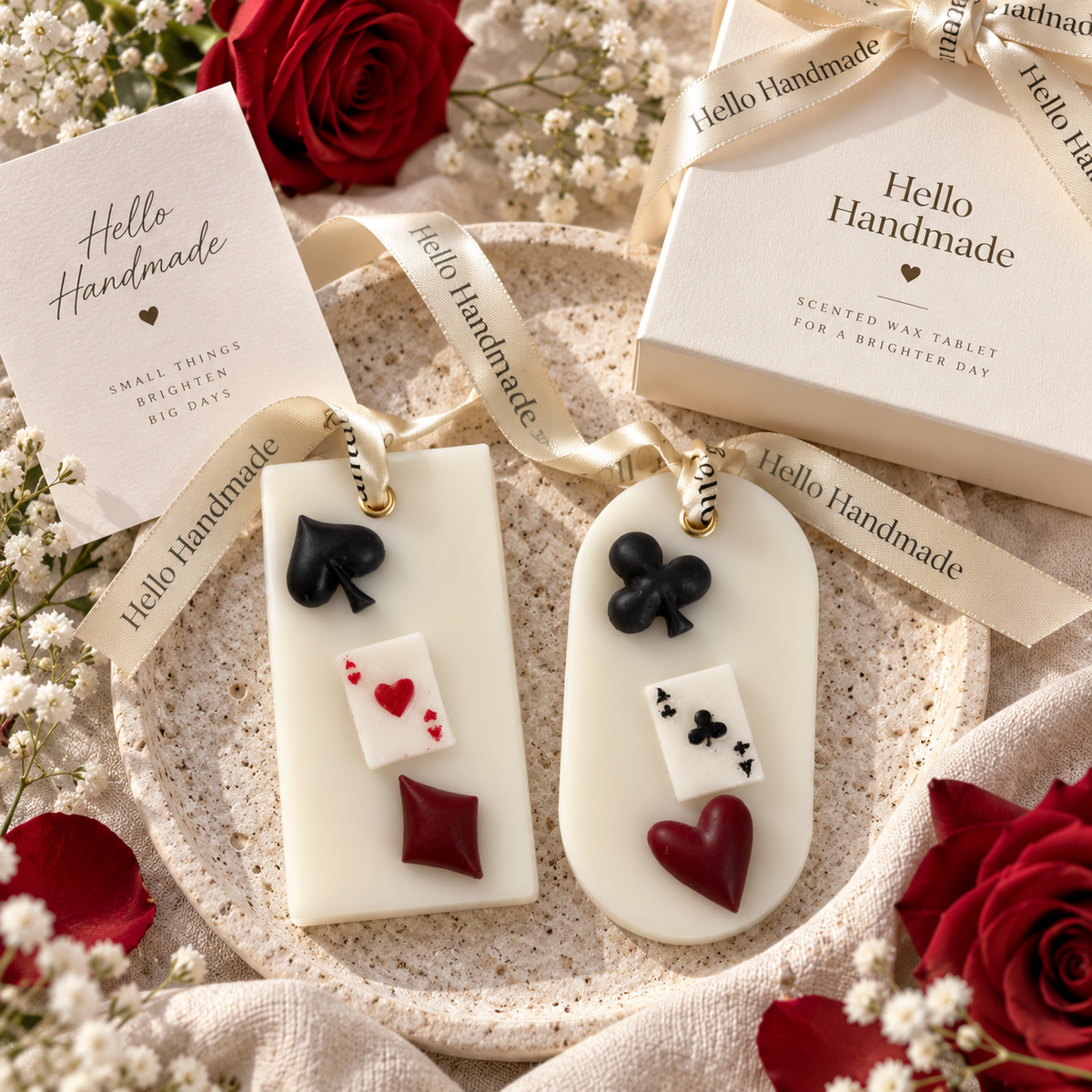 Playing Card Hanging Wax Tablet Set of 2 | Scented Wardrobe & Closet Freshener