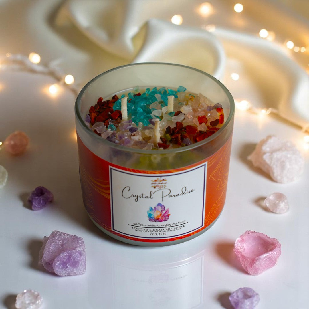 Premium 3 Wick Scented Jar Candle with Wooden Lid (700 GM)