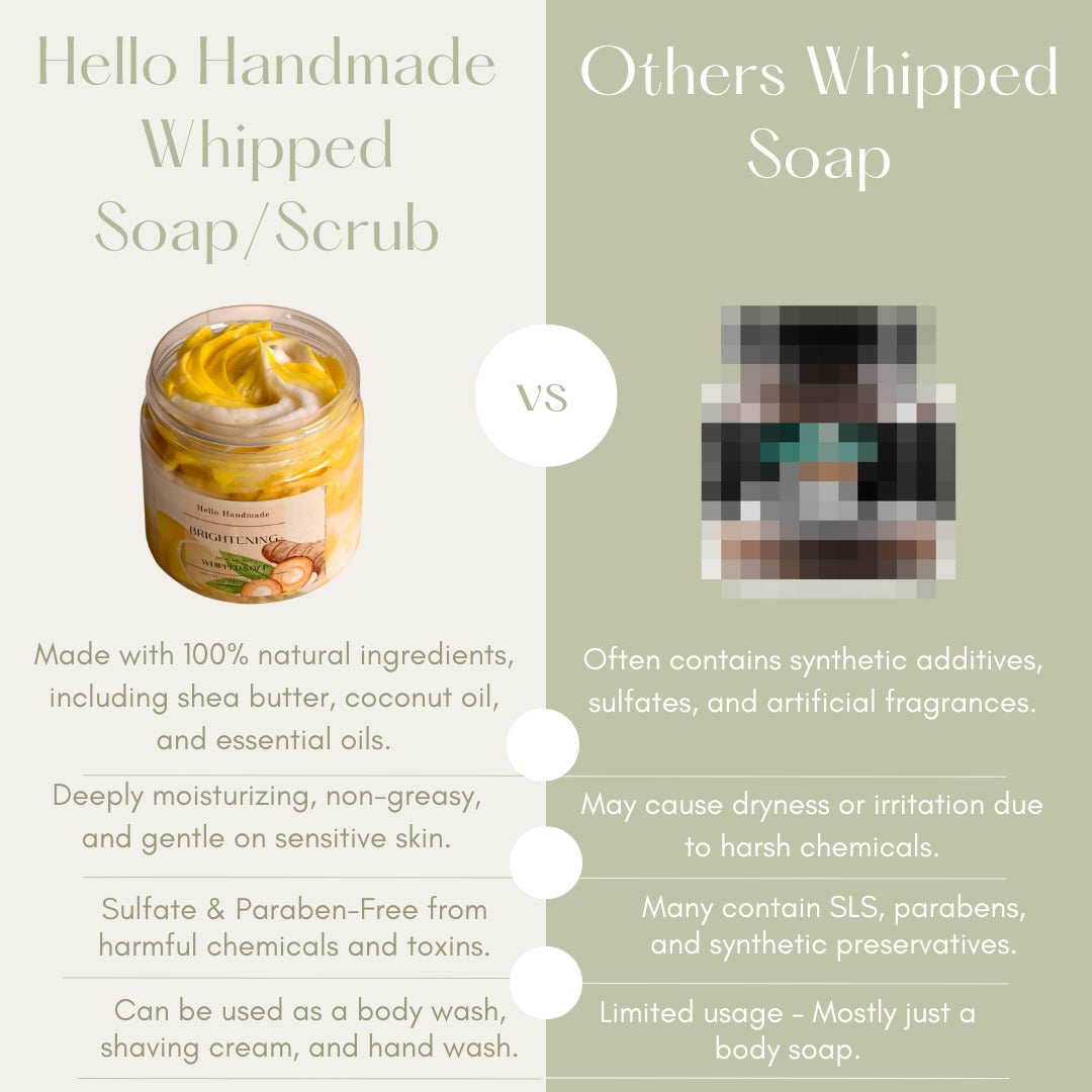 Hello Handmade Whipped Soap – 100% Vegan & Skin-Loving
