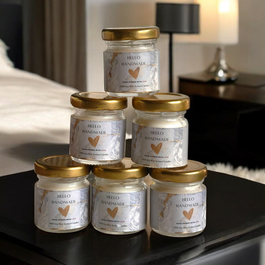 Small Glass Jar Candle Set