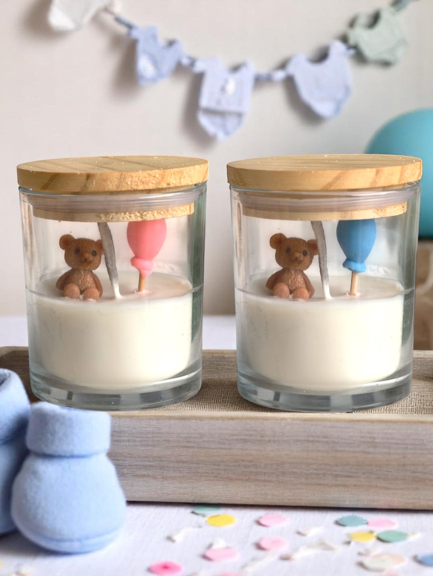 Baby Shower Set of 2 Jar Candle (Vanilla)