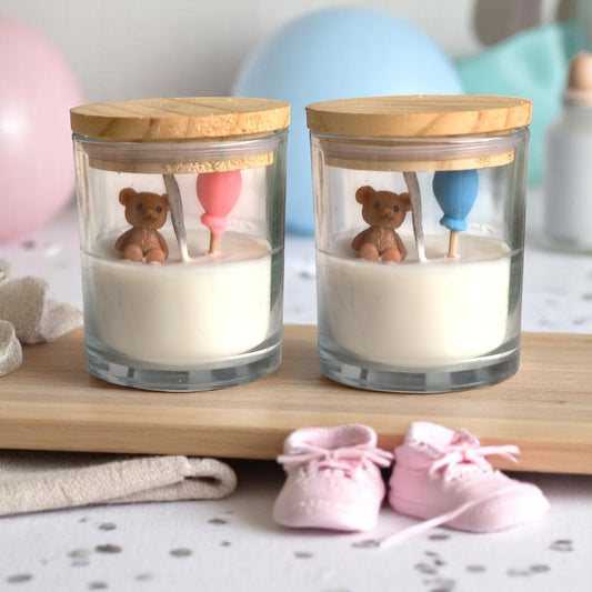 Baby Shower Set of 2 Jar Candle (Vanilla)