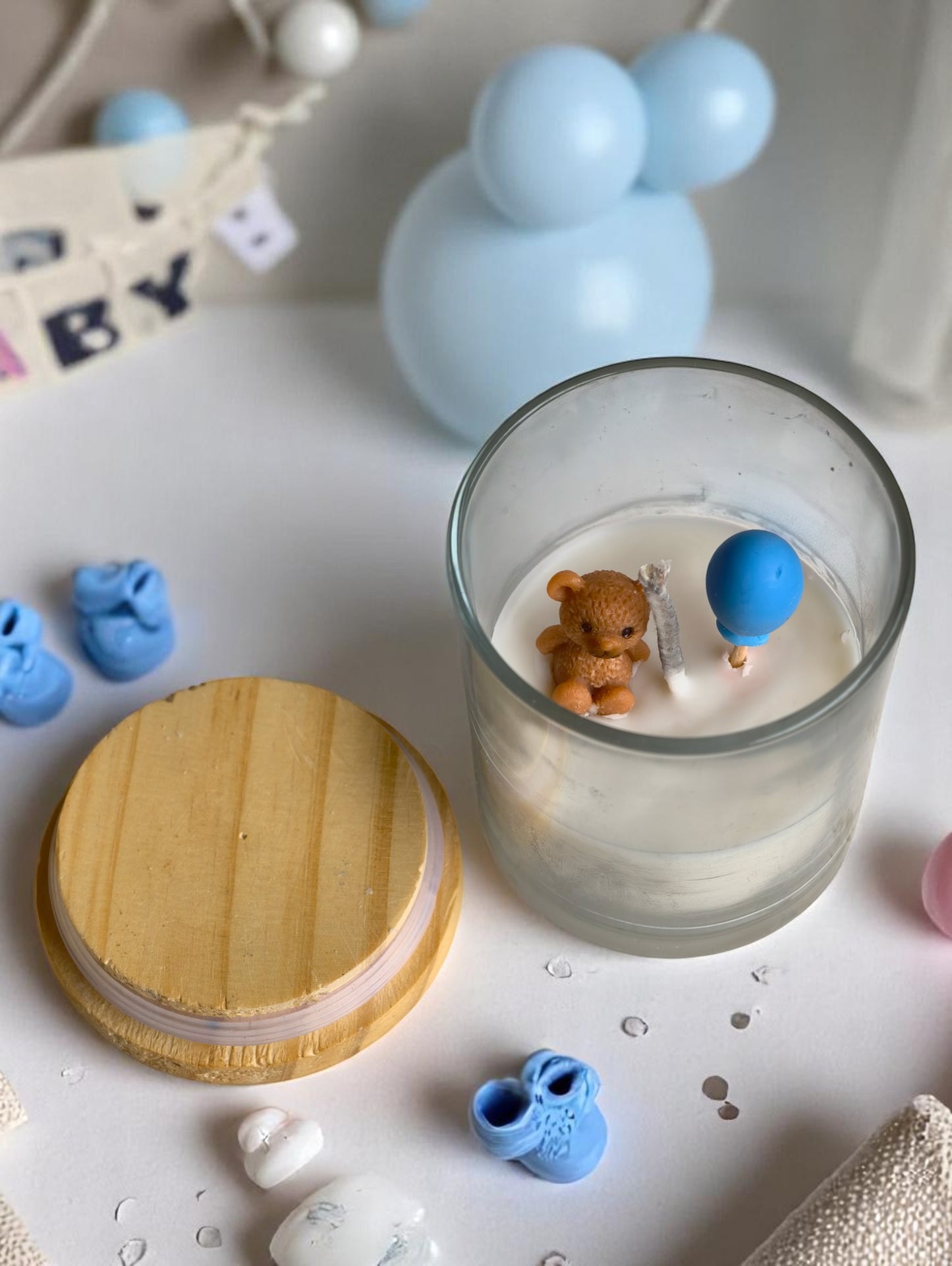 Baby Shower Set of 2 Jar Candle (Vanilla)