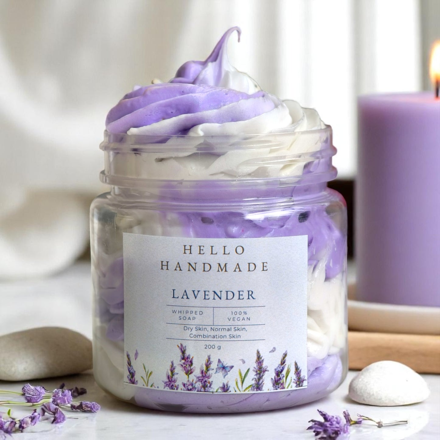 Hello Handmade Whipped Soap – 100% Vegan & Skin-Loving