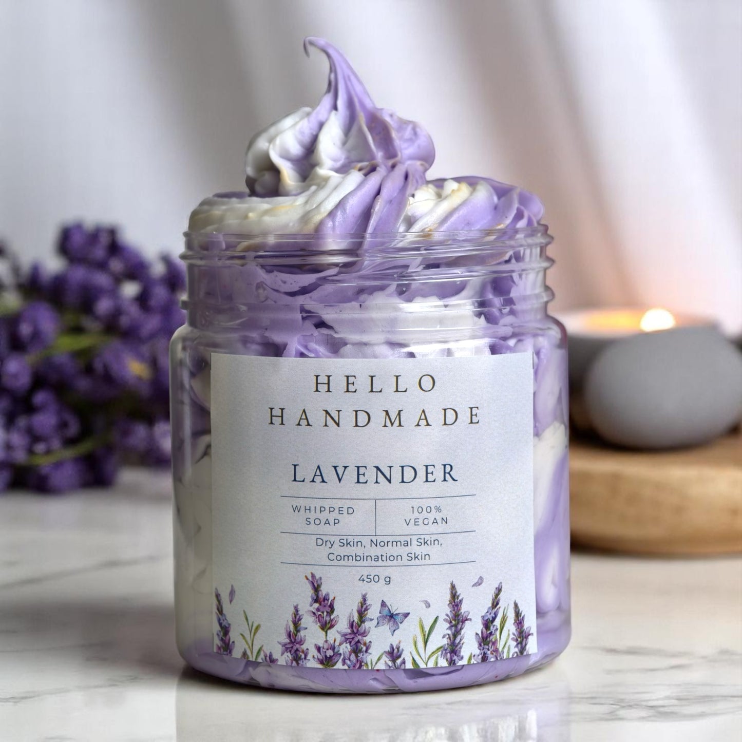 Hello Handmade Whipped Soap – 100% Vegan & Skin-Loving