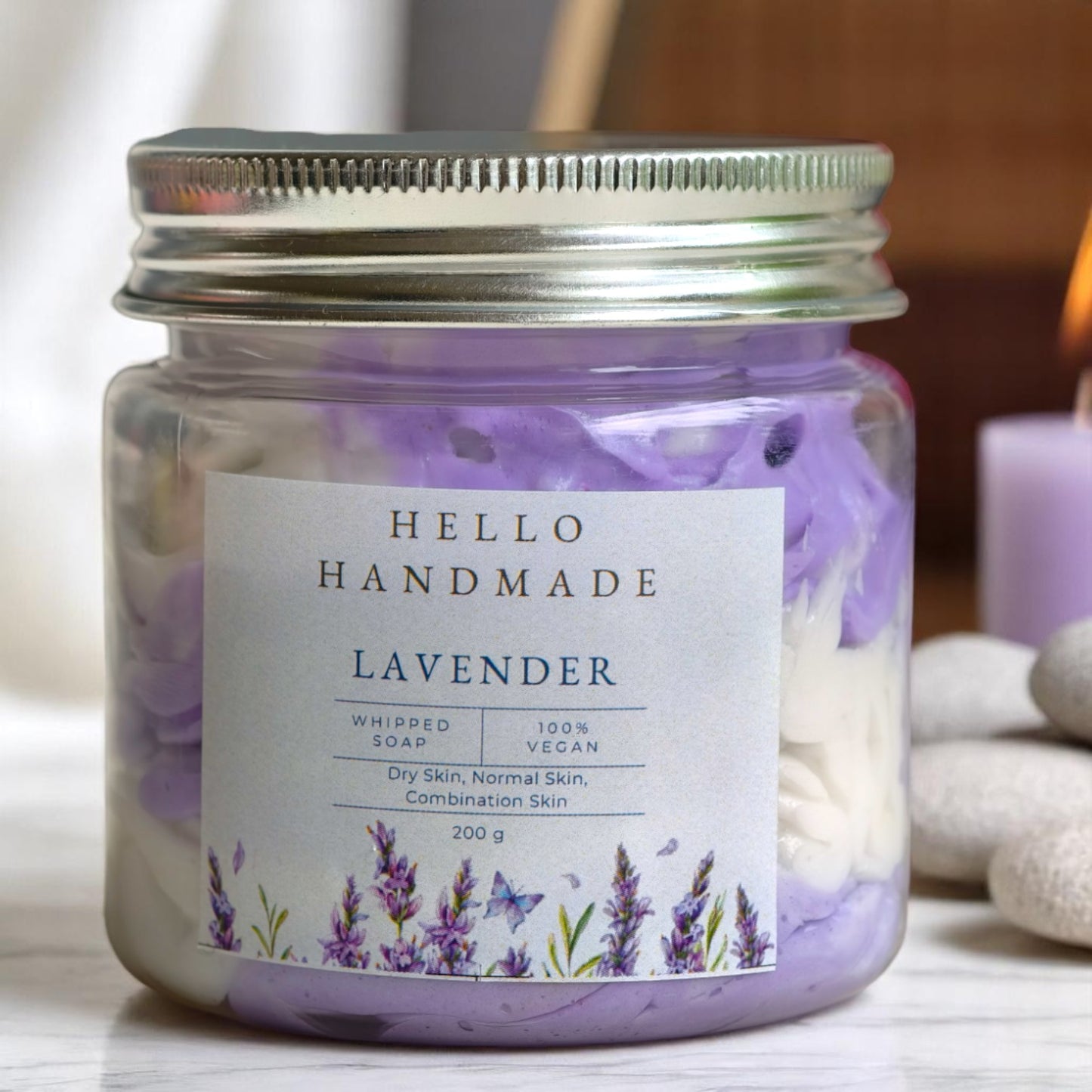 Hello Handmade Whipped Soap – 100% Vegan & Skin-Loving