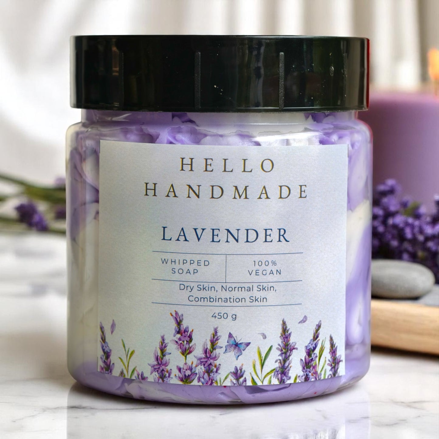 Hello Handmade Whipped Soap – 100% Vegan & Skin-Loving