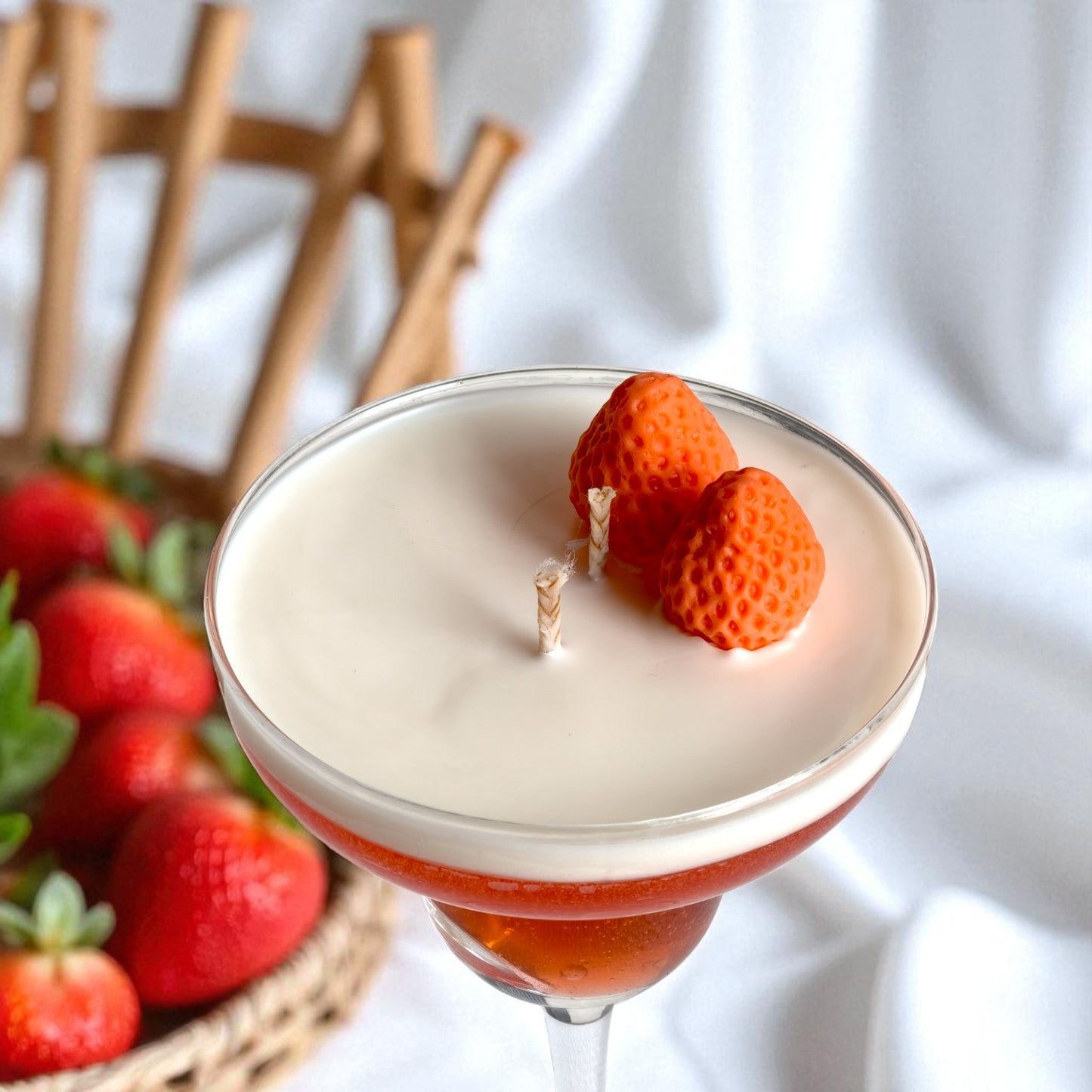 Strawberry Martini Candle – Sweet & Stylish Glow
