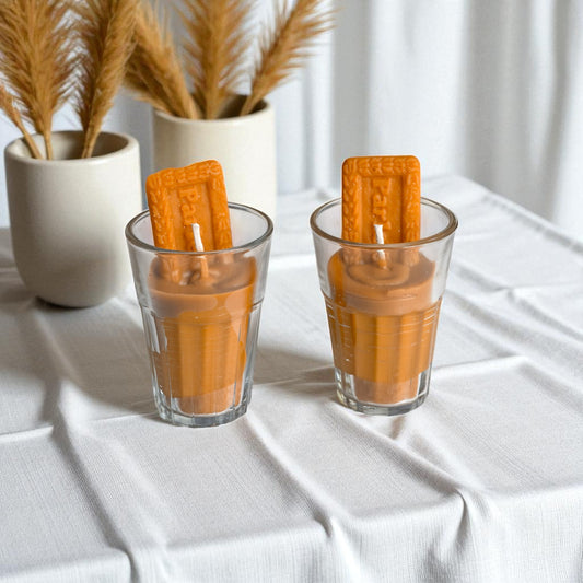 Parle-G Chai Glass Candle Set (Set of 2)