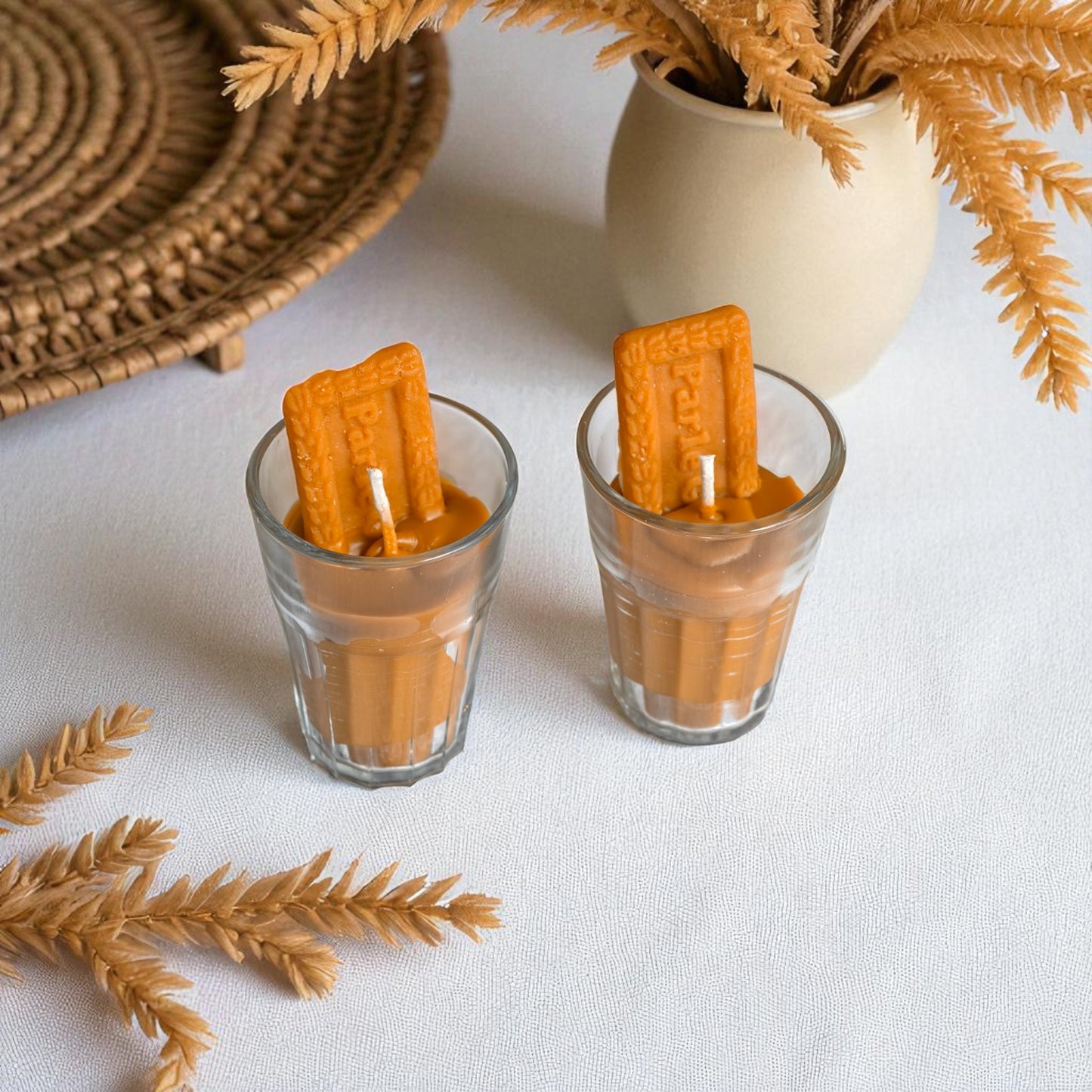 Parle-G Chai Glass Candle Set (Set of 2)