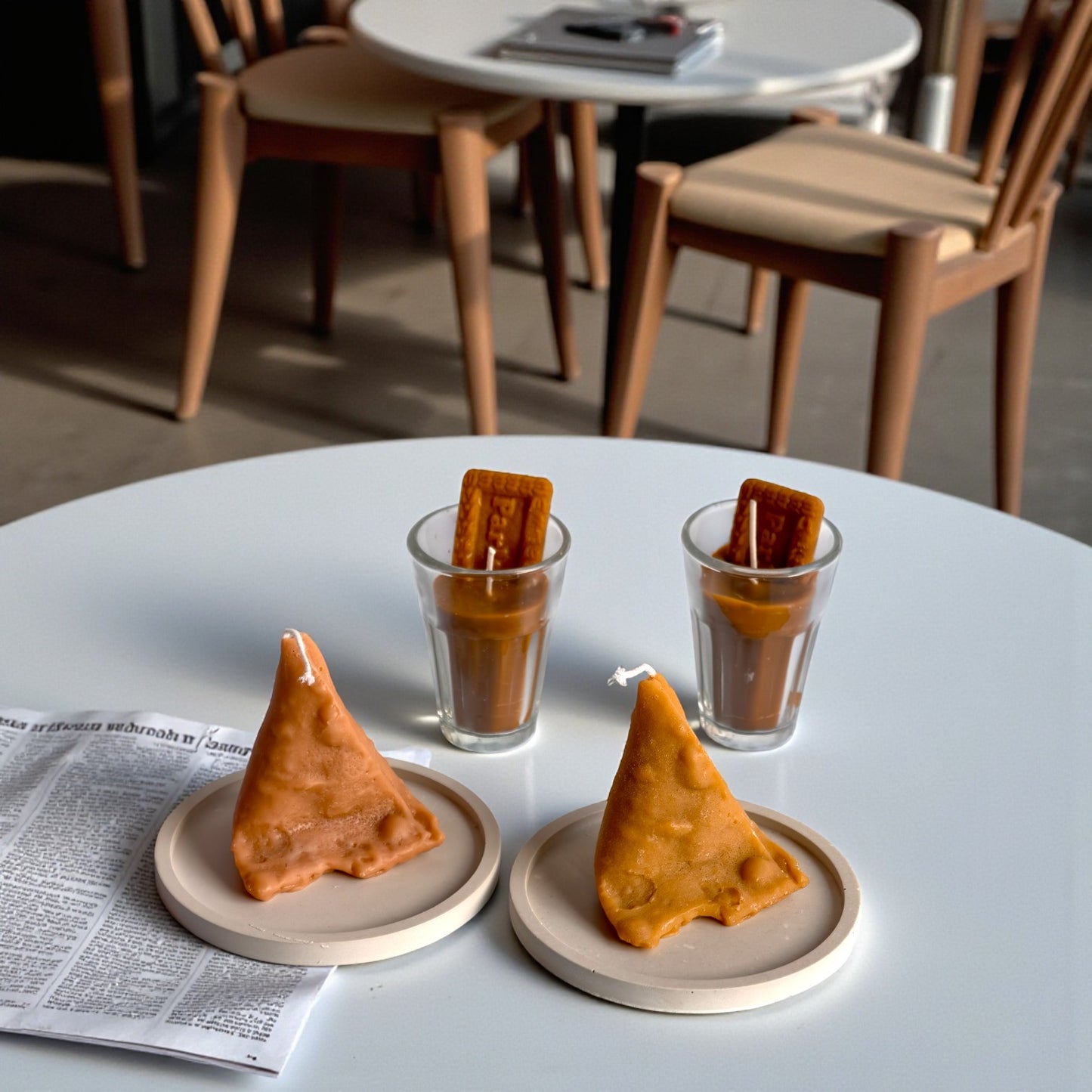 Chai Samosa Candle – Handcrafted Soy Wax Candle Inspired by India’s Favorite Combo