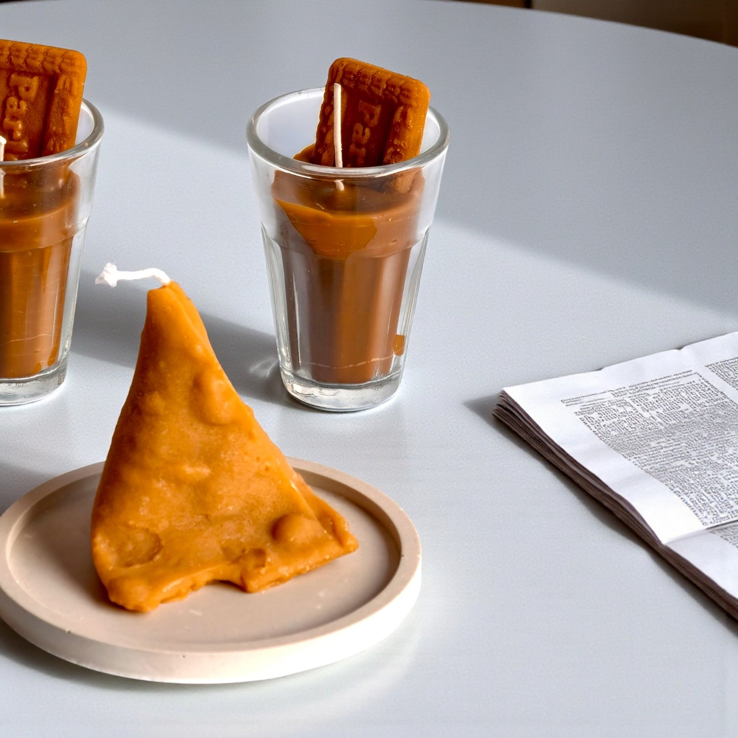 Chai Samosa Candle – Handcrafted Soy Wax Candle Inspired by India’s Favorite Combo