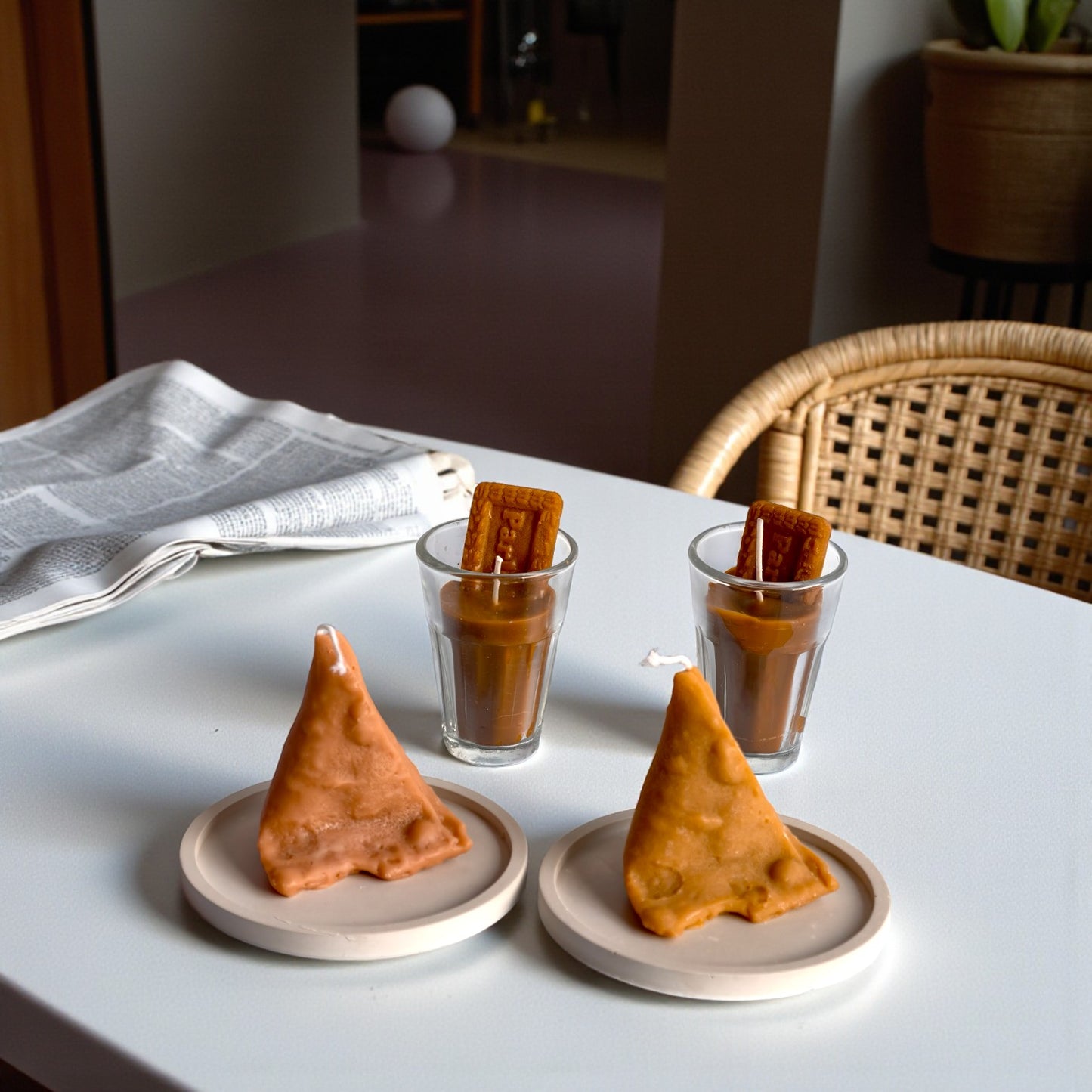 Chai Samosa Candle – Handcrafted Soy Wax Candle Inspired by India’s Favorite Combo