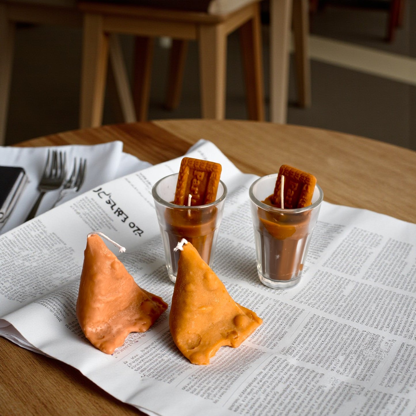 Chai Samosa Candle – Handcrafted Soy Wax Candle Inspired by India’s Favorite Combo