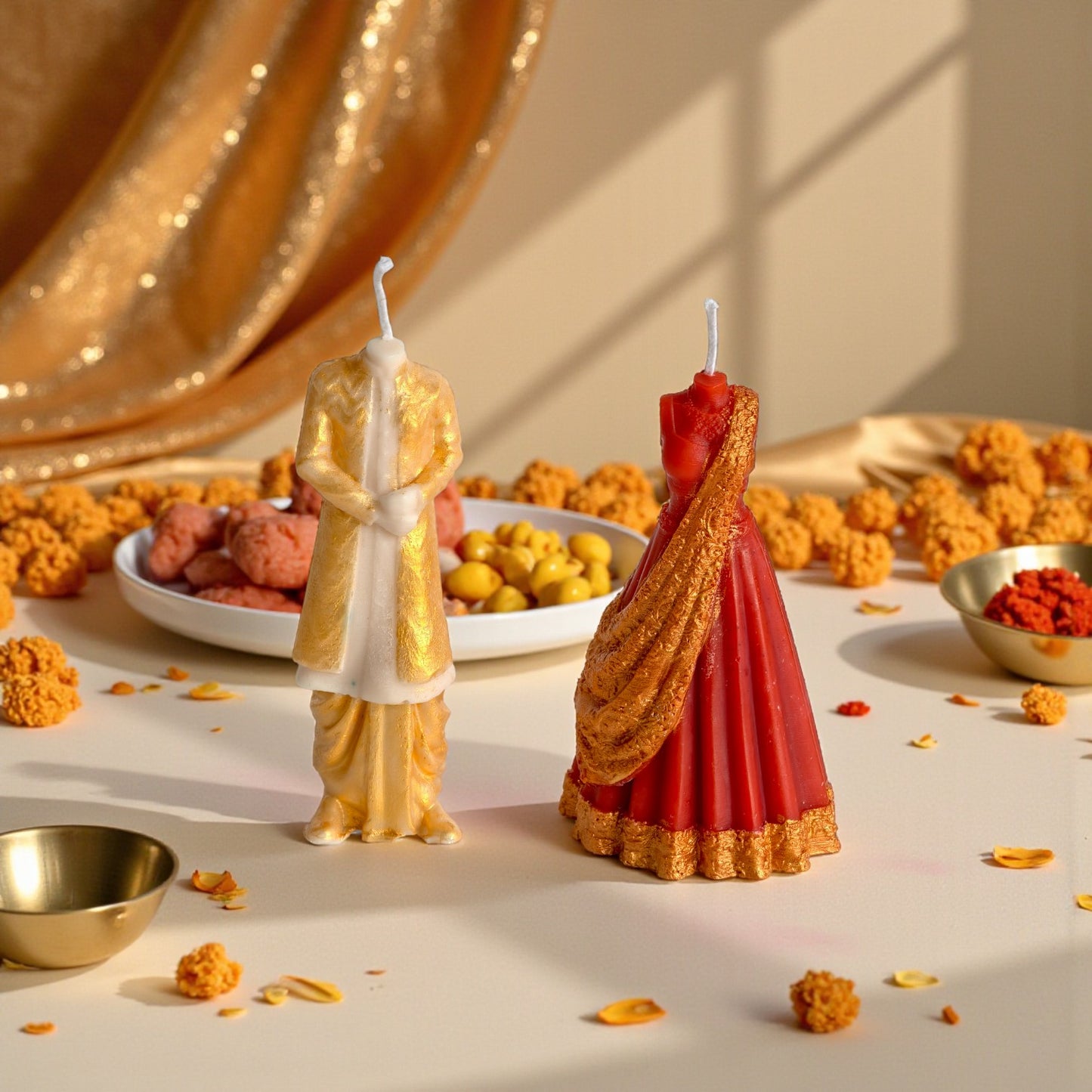 Bride & Groom Candle Set – Festive Limited Edition