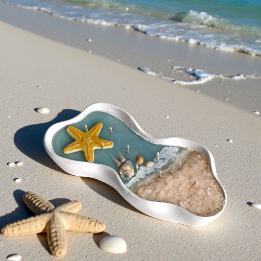 Luminous Tide – Glow-in-the-Dark Ocean Breeze Candle | Bioluminescent Sea-Inspired | Hand-Poured Soy Wax