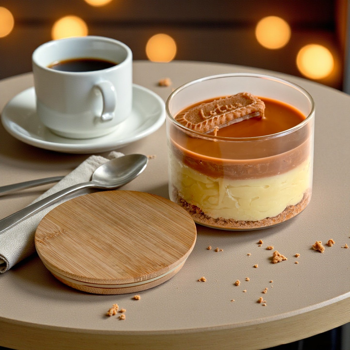 Lotus Biscoff Dessert Candle – Handcrafted Gourmet-Inspired Home Fragrance