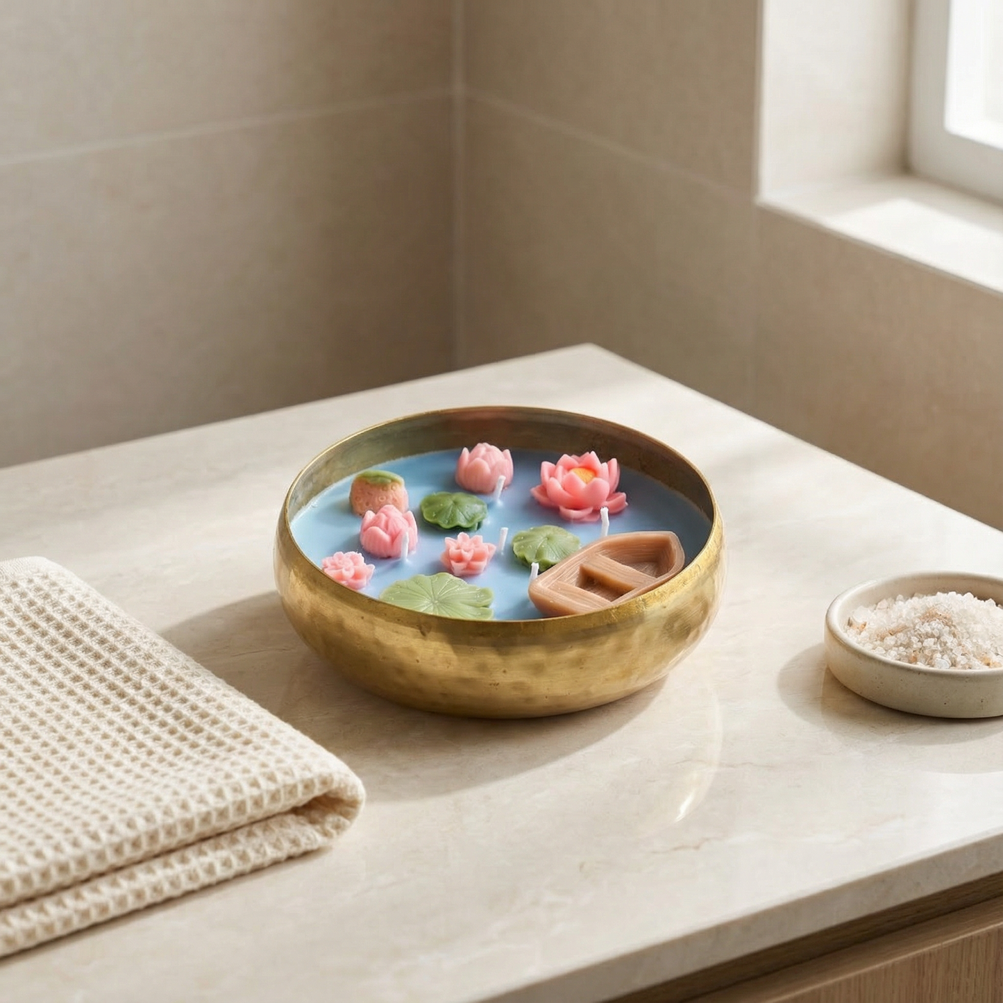 Boat in a Jar Candle – Handcrafted Floating Serenity for Your Space (Ocean Breeze Scent)