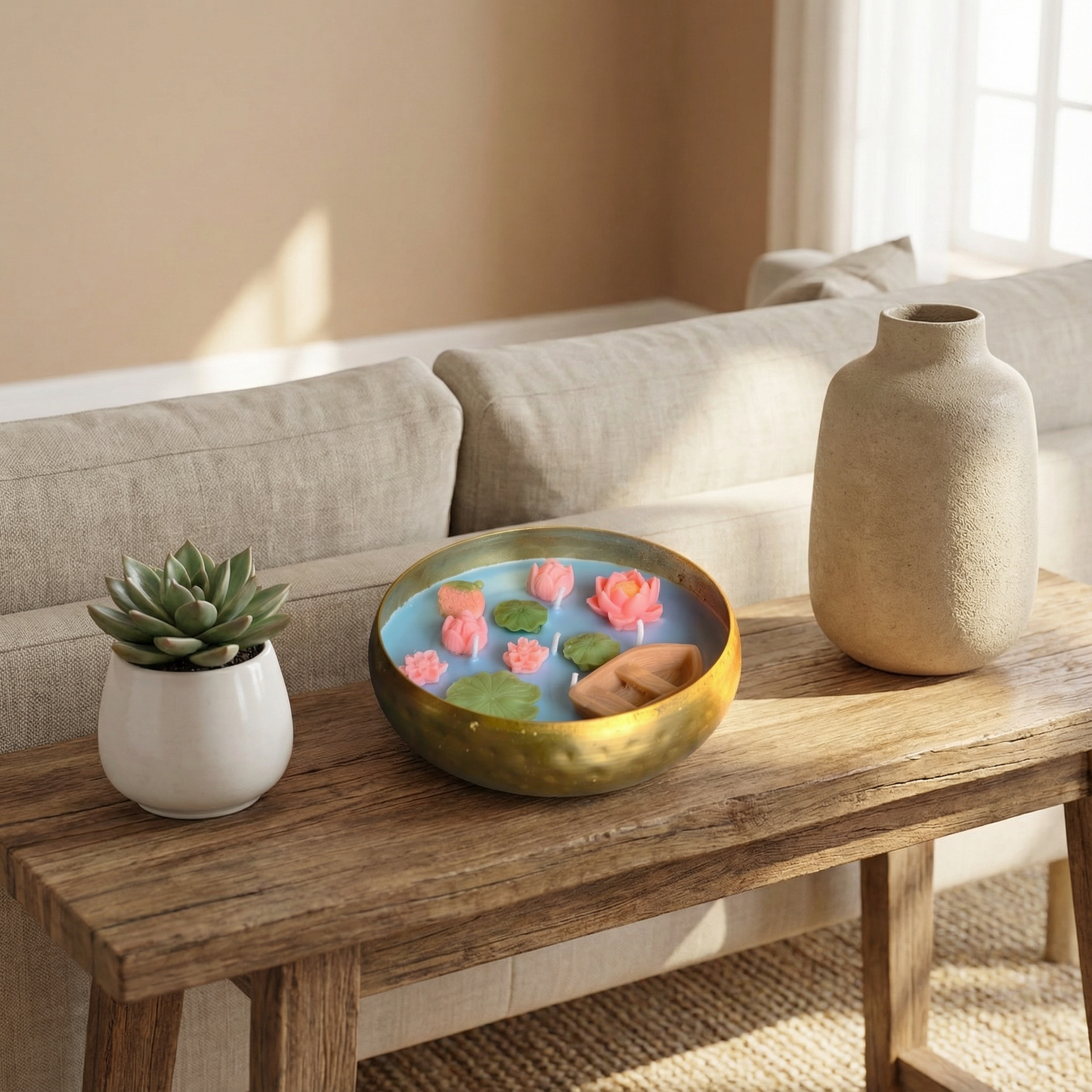 Boat in a Jar Candle – Handcrafted Floating Serenity for Your Space (Ocean Breeze Scent)